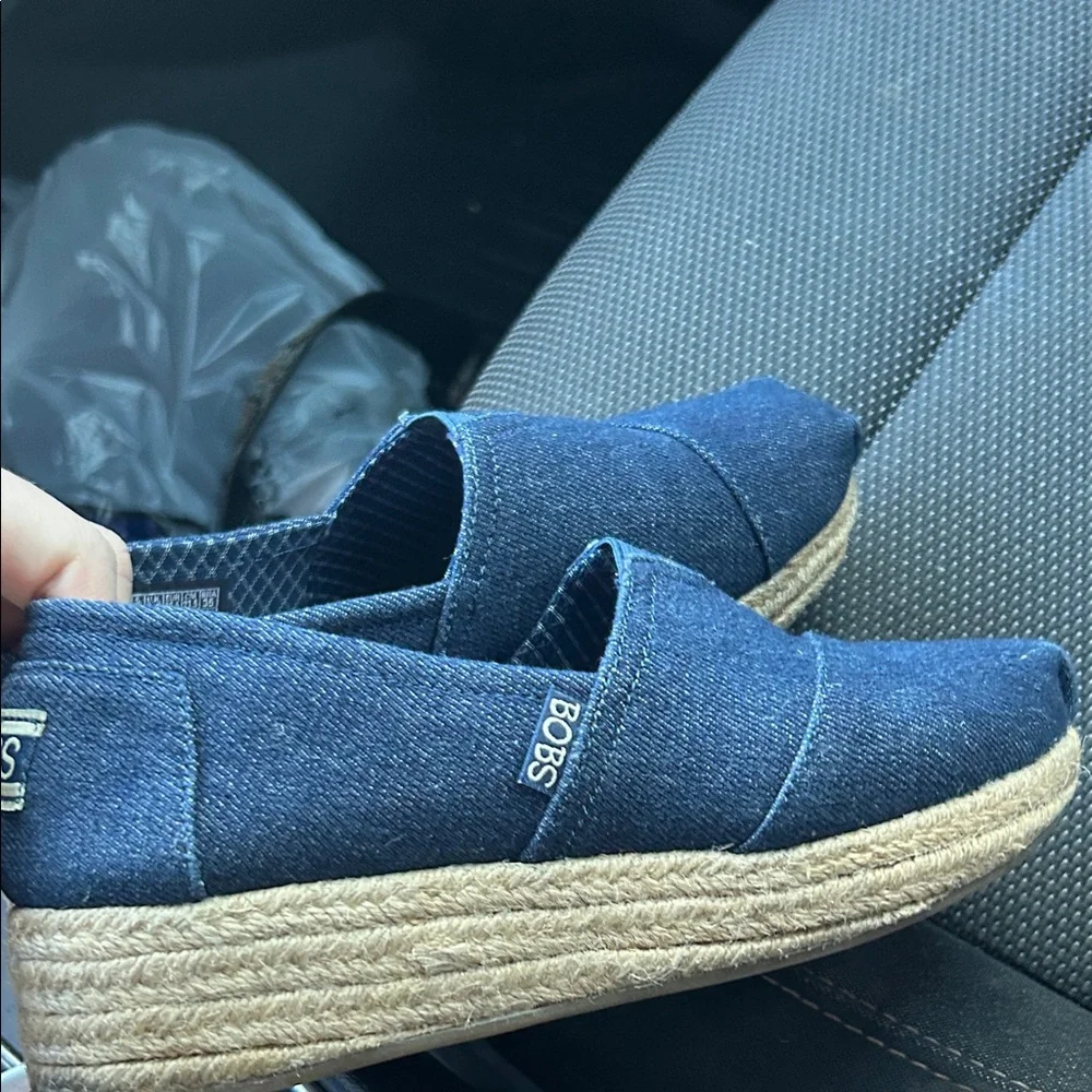 Skechers womens Denim Slip-On Loafers - Picture 5 of 6